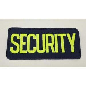 NEW 3" x 8" YELLOW‎ SECURITY Hook Back Tactical Raid TACTICAL VEST ID Patch